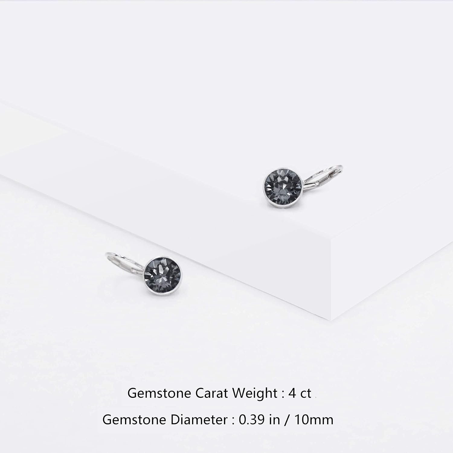Gorgeous Solitaire Earrings for Women - Embellished with Austrian Crystals, Leverback Drop, Perfect for Any Occasion, Ideal Gifts for Women